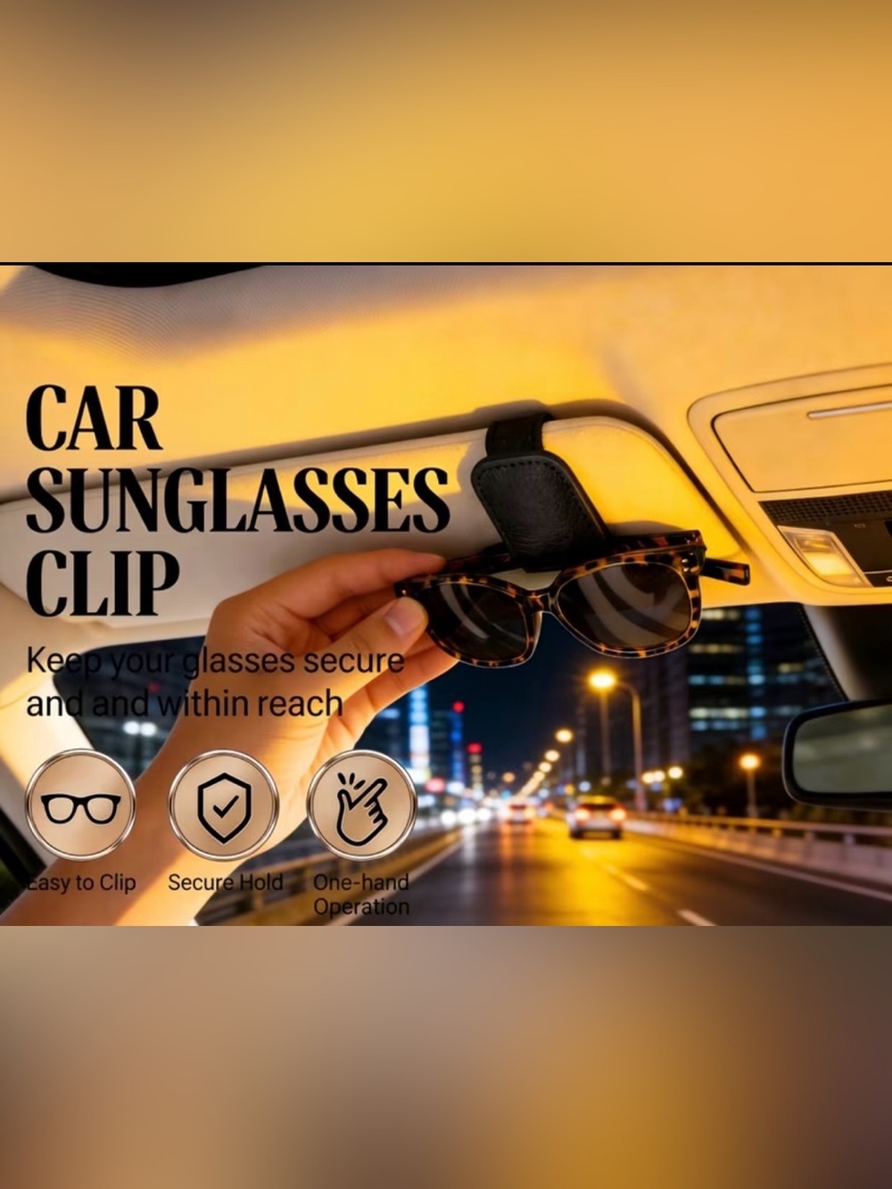 Leather Sunglasses Clip